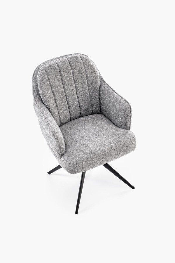 Въртящ се стол – пепеляво сив