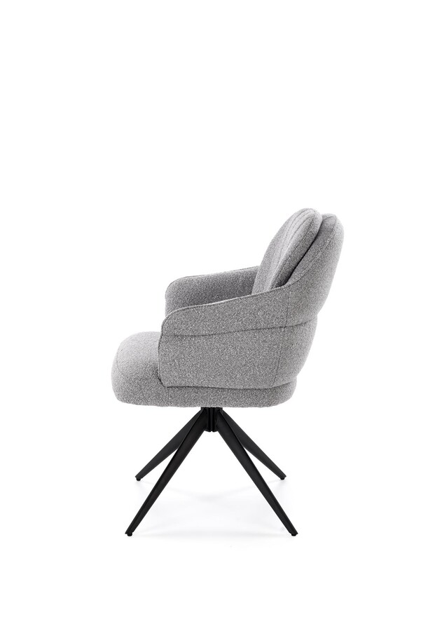 Въртящ се стол – пепеляво сив