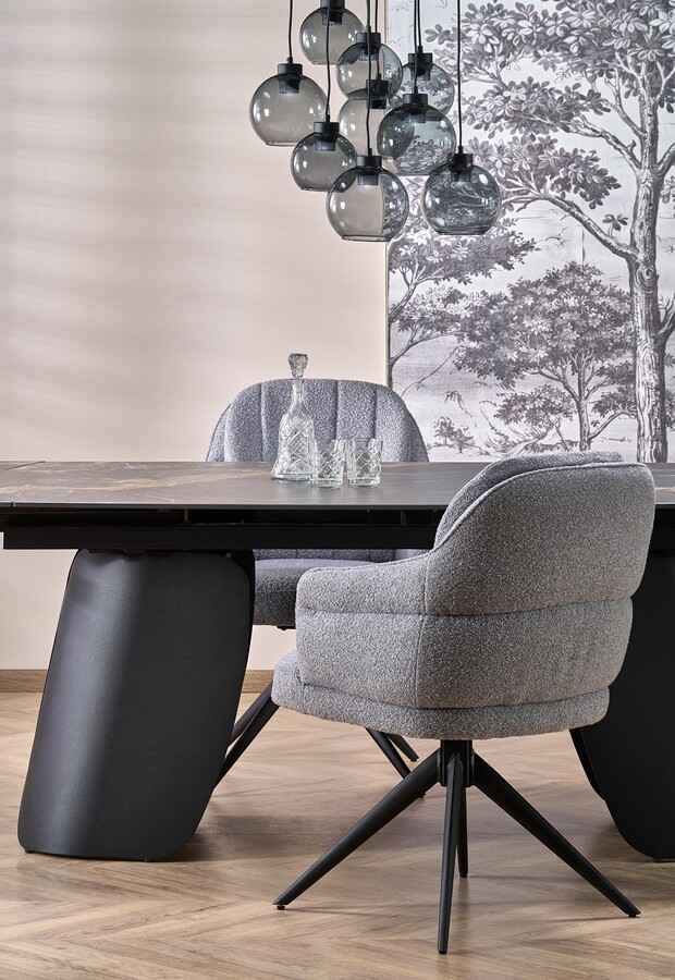 Въртящ се стол – пепеляво сив