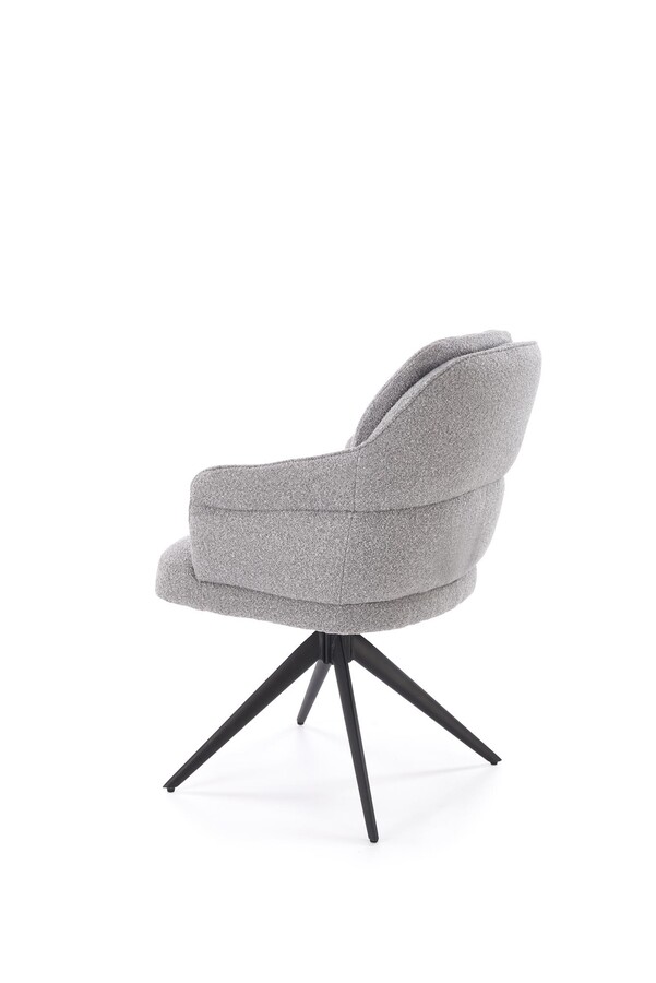 Въртящ се стол – пепеляво сив