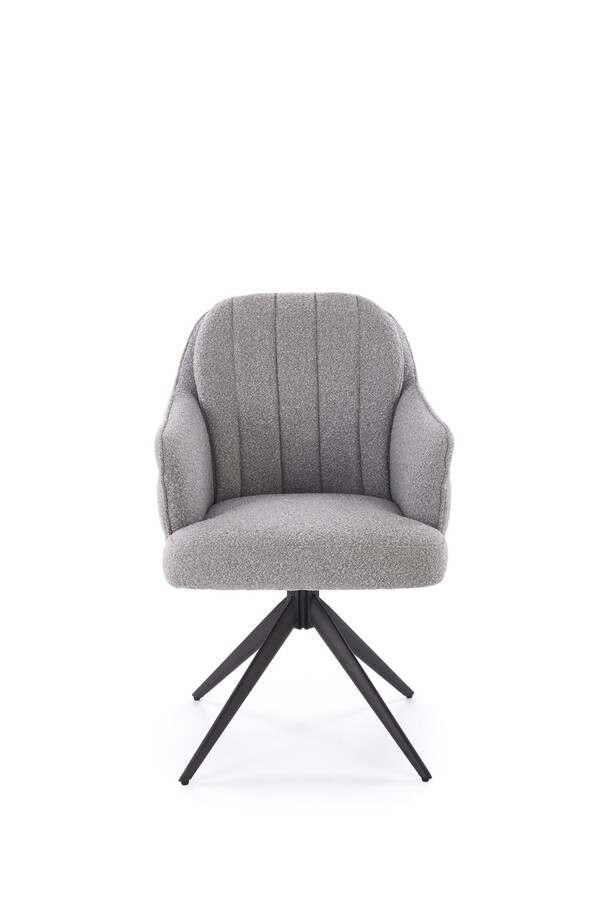 Въртящ се стол – пепеляво сив