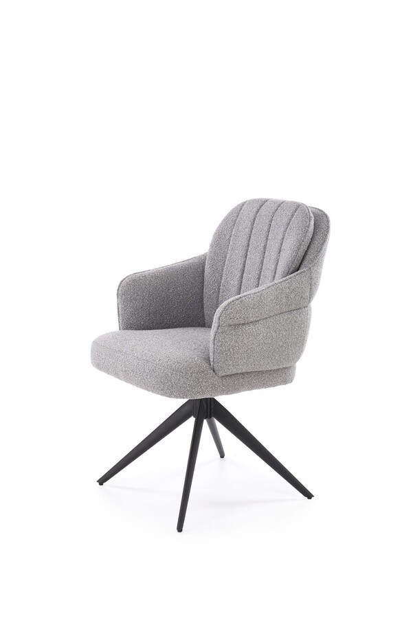 Въртящ се стол – пепеляво сив