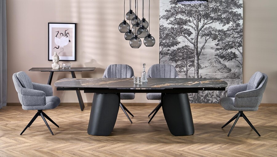 Въртящ се стол – пепеляво сив