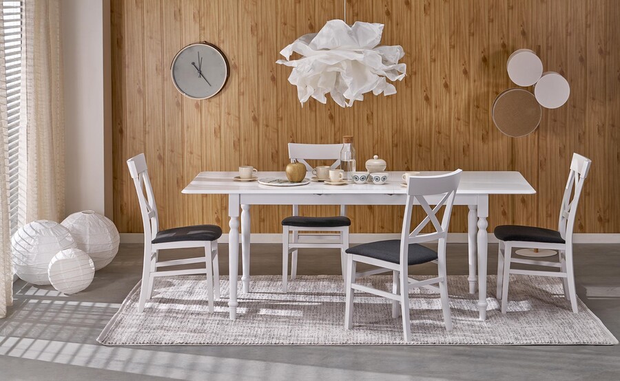 Разтегателна маса 160/200x90 - бяла