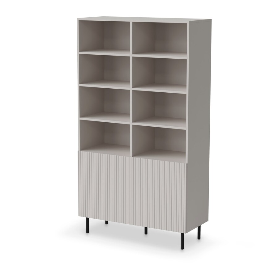 Библиотека с 2 врати - кашмир/черна