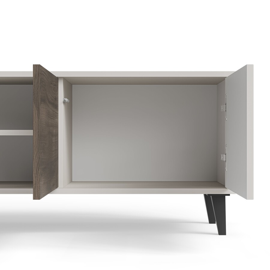 ТВ шкаф с 3 врати 2 150 см – кашмир/орех