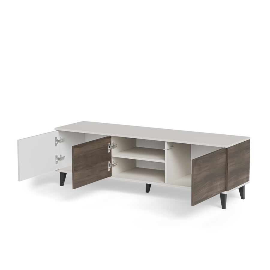 ТВ шкаф с 3 врати 2 150 см – кашмир/орех