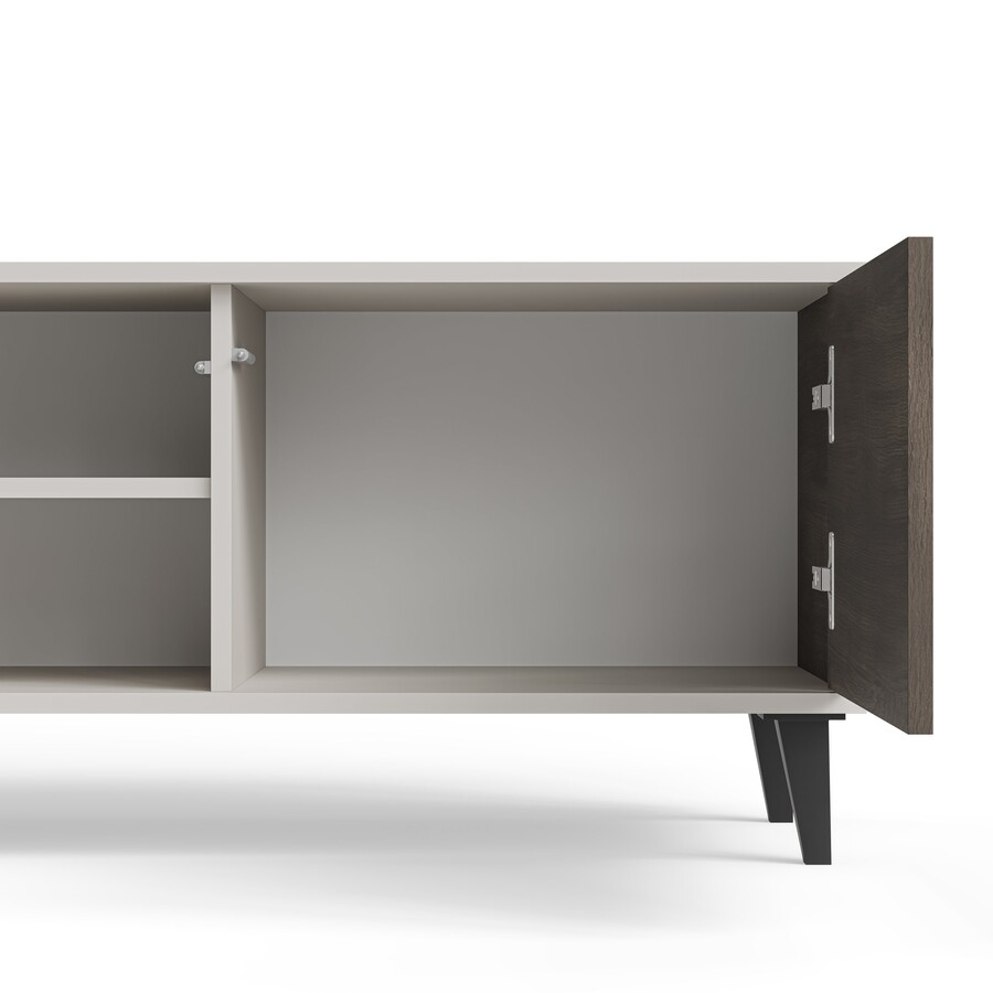 ТВ шкаф с 3 врати 2 150 см – кашмир/орех