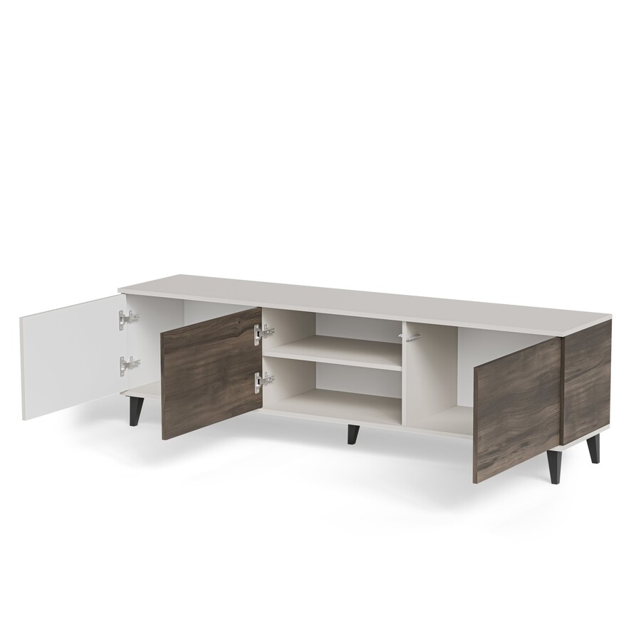 ТВ шкаф с 3 врати 2 180 см – кашмир/орех