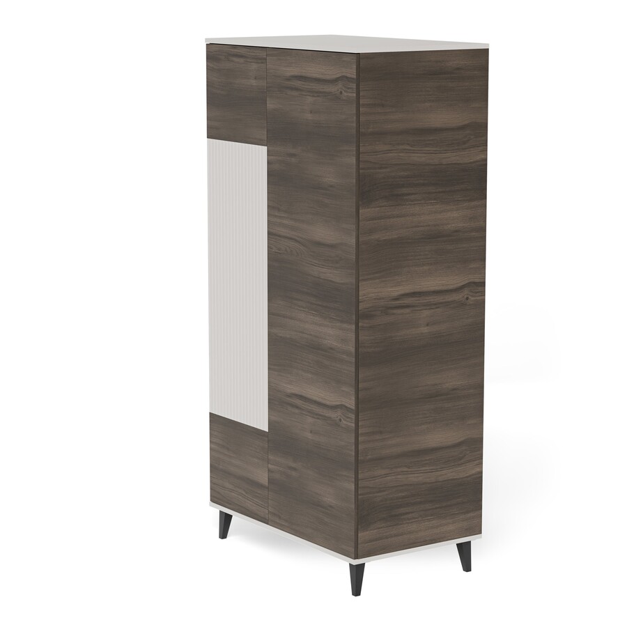 Гардероб 2 с 2 врати – кашмир/орех