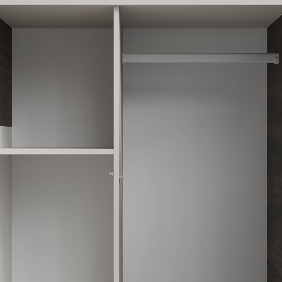 Гардероб 2 с 2 врати – кашмир/орех