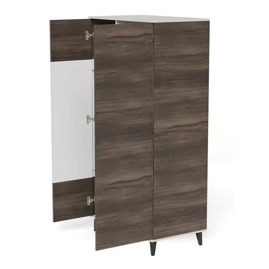 Гардероб 2 с 2 врати – кашмир/орех