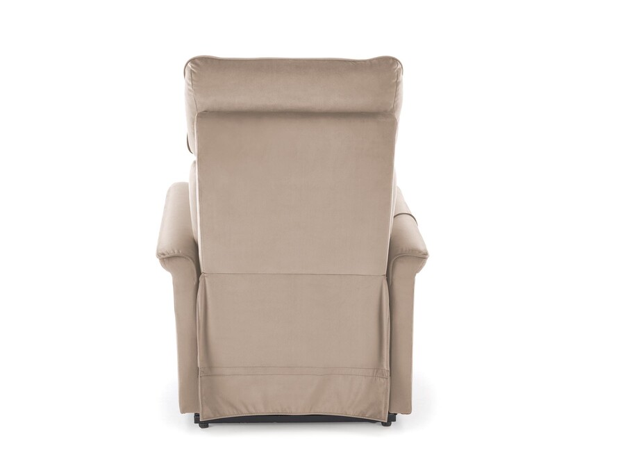 Фотьойл 2 с масаж и функция за изправено позициониране – бежов