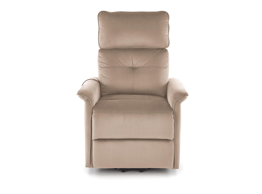 Фотьойл 2 с масаж и функция за изправено позициониране – бежов