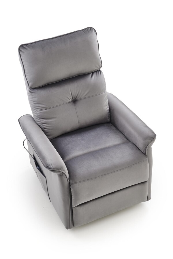 Фотьойл 2 с функция за масаж и вертикализация – сив