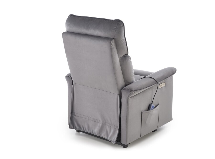 Фотьойл 2 с функция за масаж и вертикализация – сив