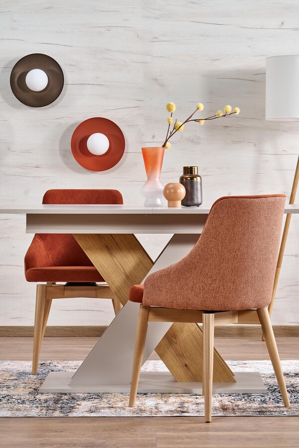 разтегателна маса 130/175×85 – кашмир/кремона дъб