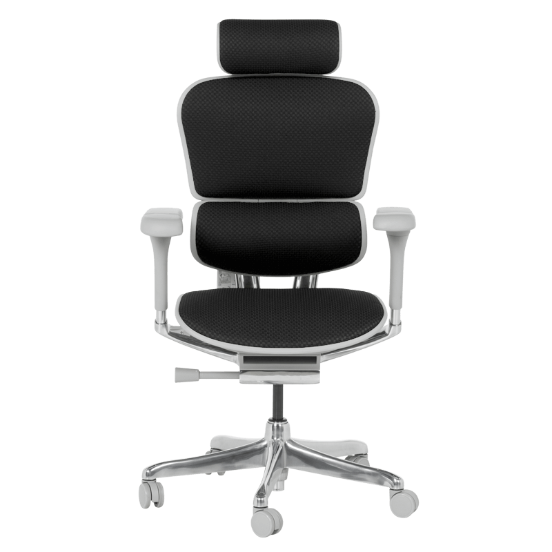 Ергономичен стол ERGOHUMAN ELITE 2 – сива рамка – черен