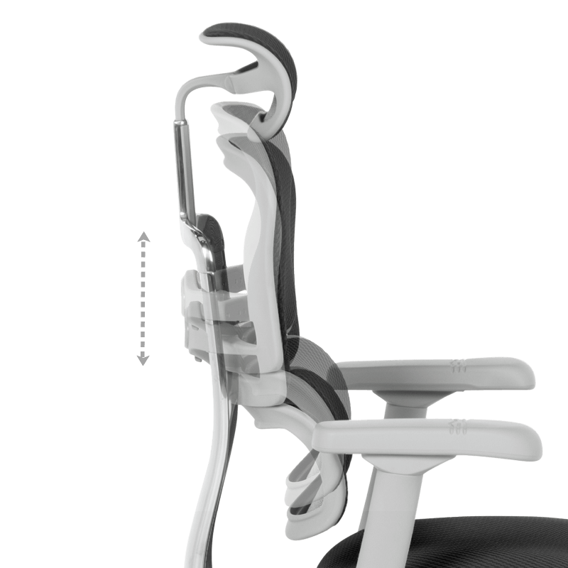 Ергономичен стол ERGOHUMAN ELITE 2 – сива рамка – черен