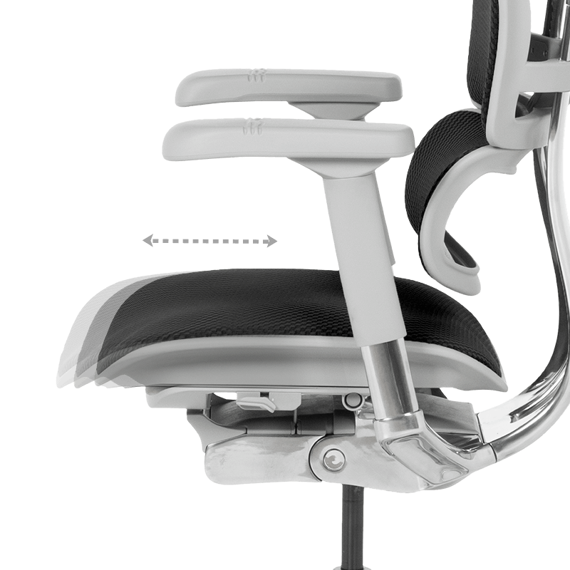 Ергономичен стол ERGOHUMAN ELITE 2 – сива рамка – черен