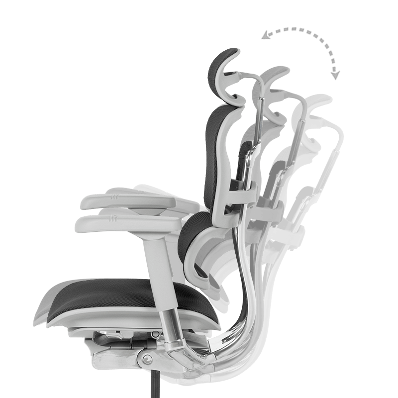 Ергономичен стол ERGOHUMAN ELITE 2 – сива рамка – черен