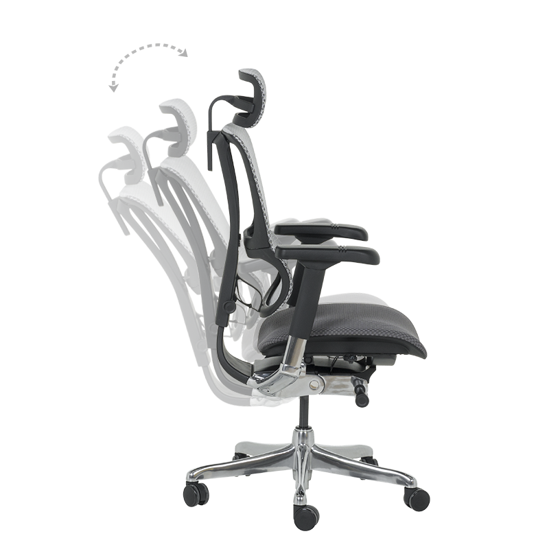 Ергономичен стол ERGOHUMAN IOO ELITE 2 – черна рамка – черен