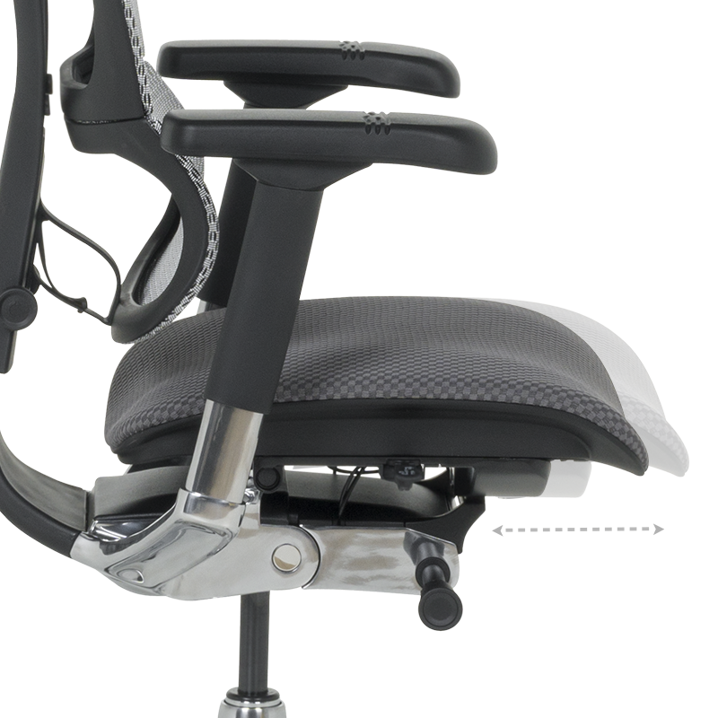 Ергономичен стол ERGOHUMAN IOO ELITE 2 – черна рамка – черен