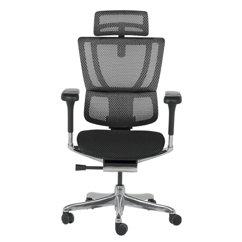 Ергономичен стол ERGOHUMAN IOO ELITE 2 – черна рамка – черен