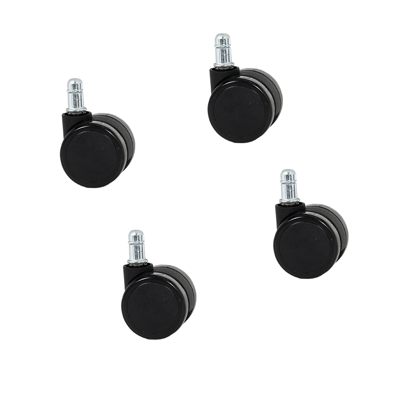 Комплект колела за посетителски стол модел 1702-1710 4 бр. – черни