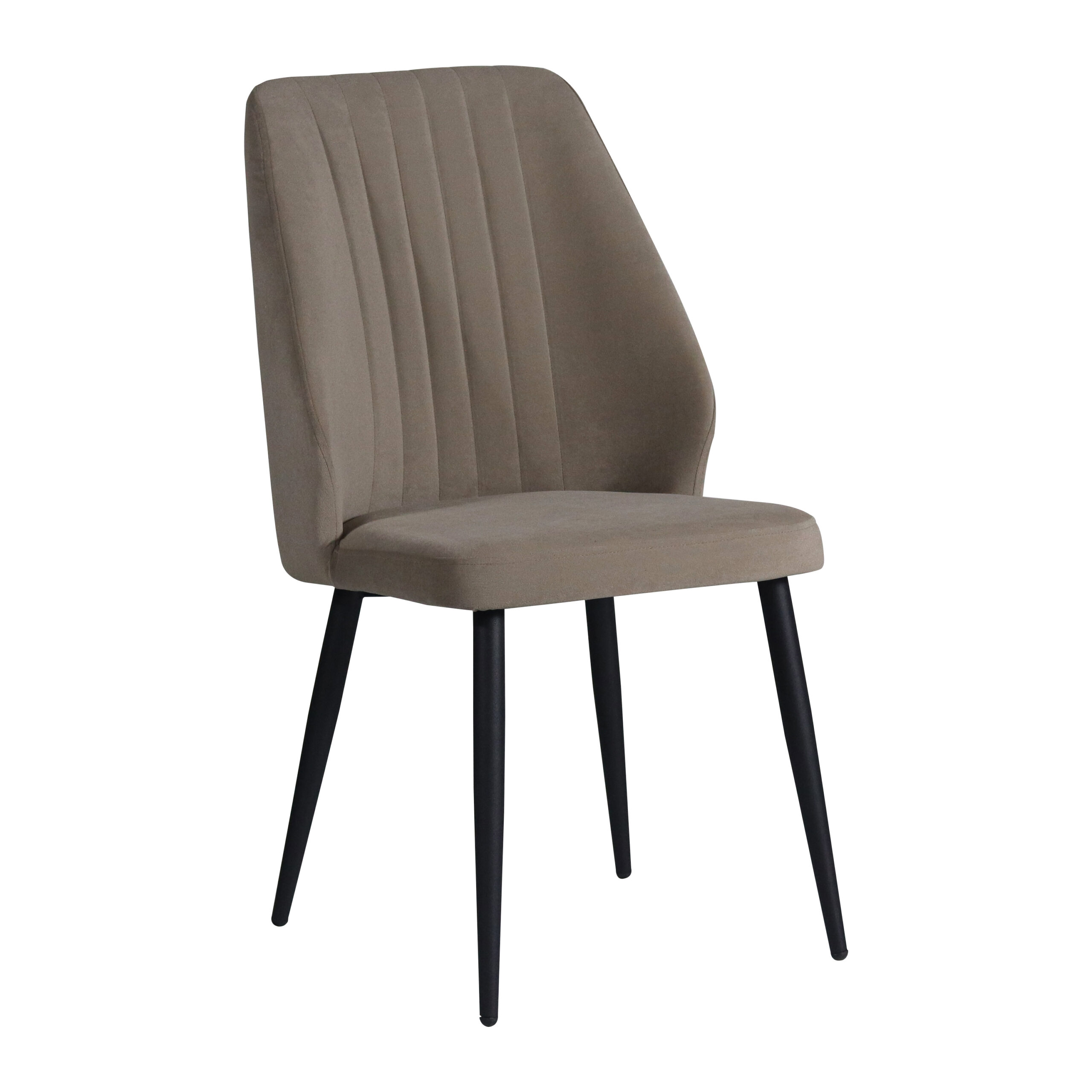 Трапезен стол RIVA светло кафяво/черно-2бр/КАШОН