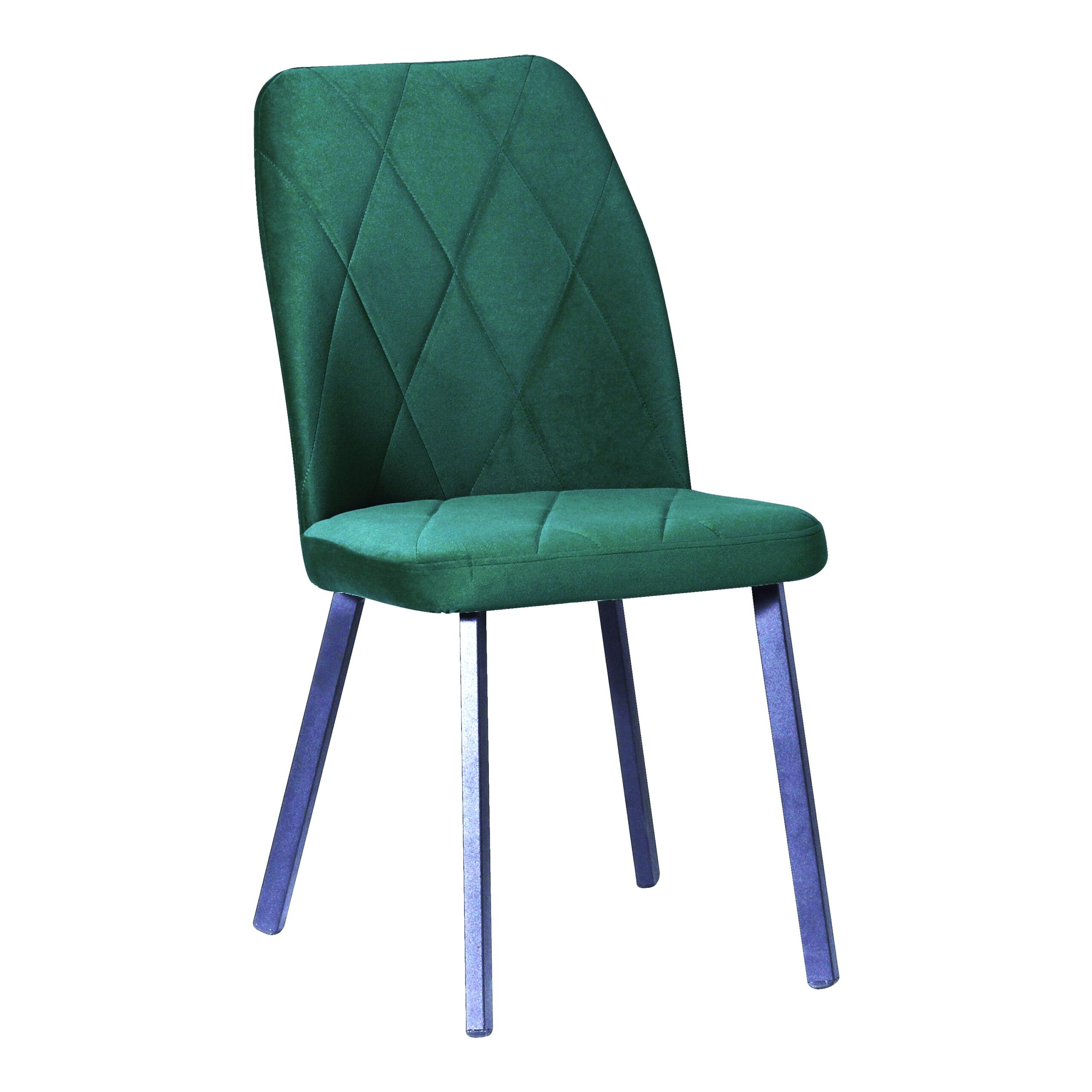 Трапезен стол VIKA зелено/черно-4бр/КАШОН