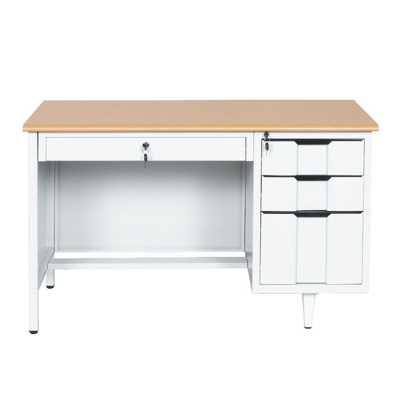 Метално бюро Carmen CR-1310 K – сиво / бук