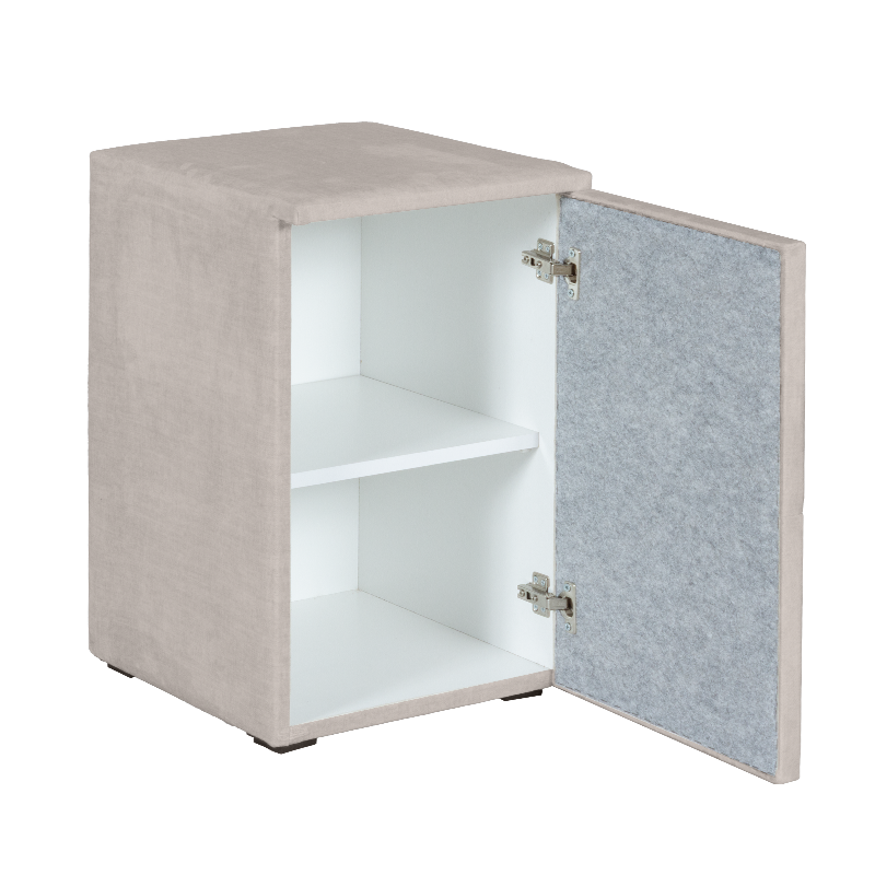 Нощно шкафче за спалня PUZZLE – крем 01