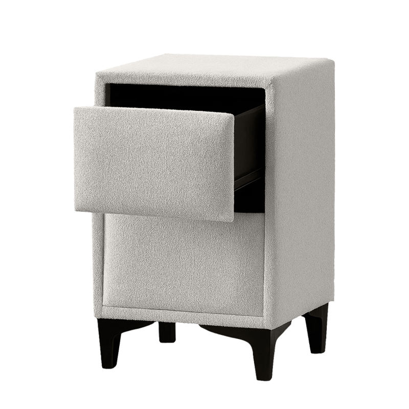 Нощно шкафче за спалня MATHILDA – светлосив 21