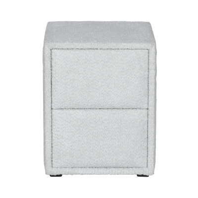 Нощно шкафче за спалня PAROS - сребърен AN