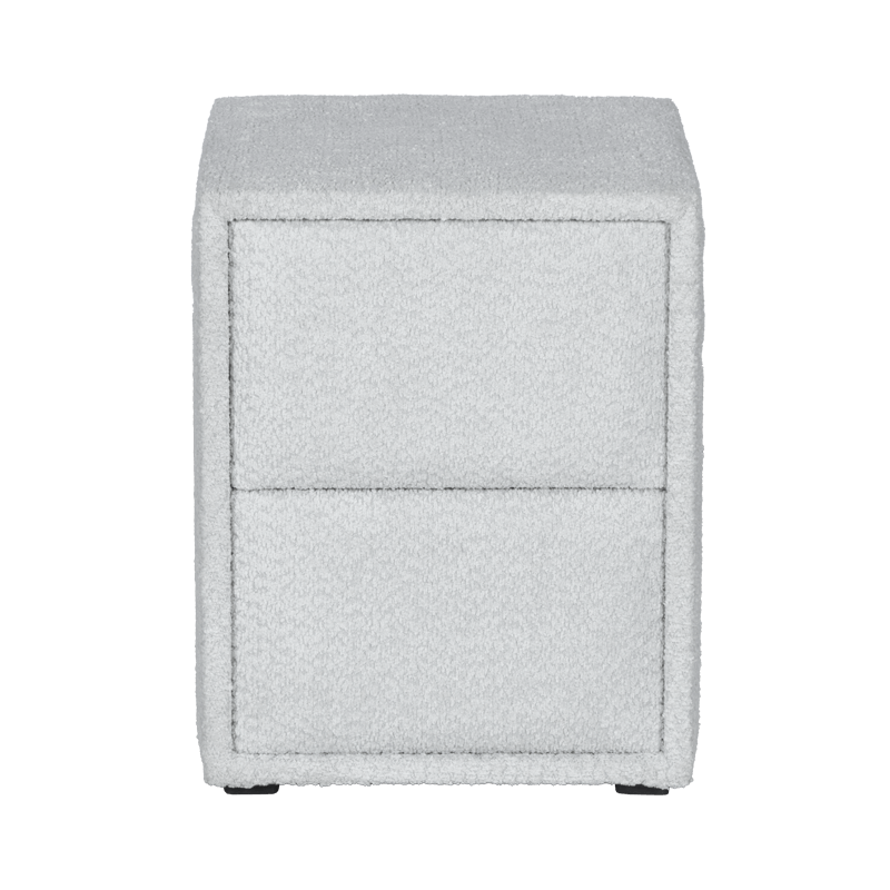 Нощно шкафче за спалня PAROS – сребърен AN