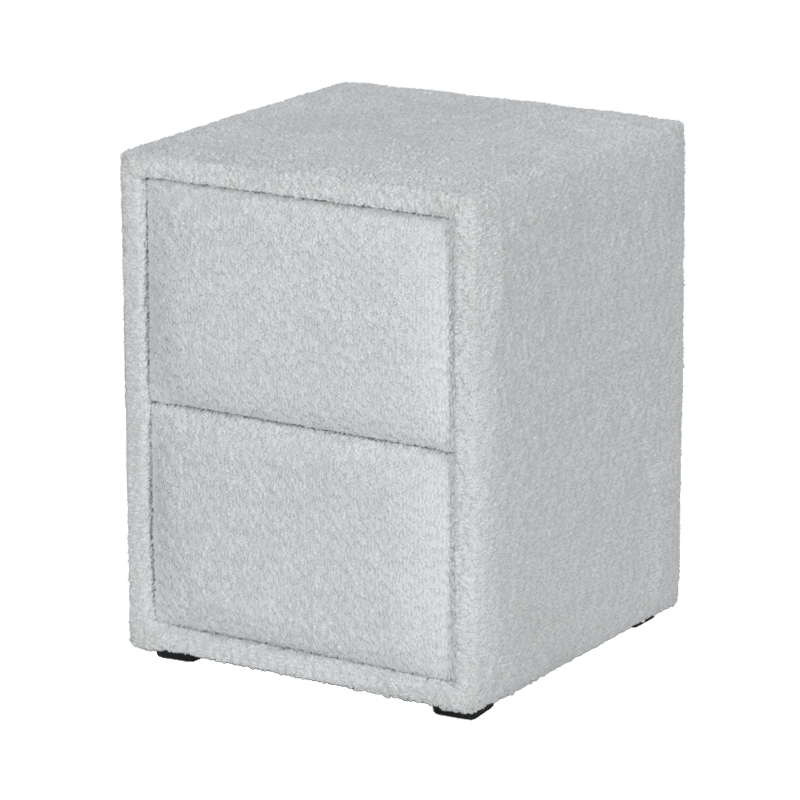 Нощно шкафче за спалня PAROS – сребърен AN