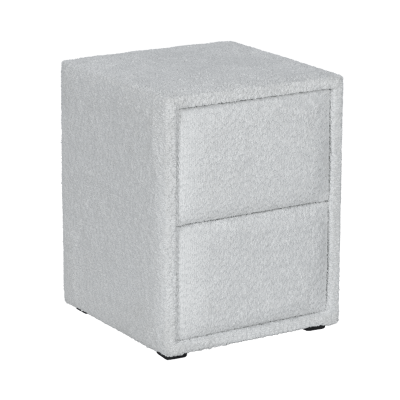 Нощно шкафче за спалня PAROS - сребърен AN