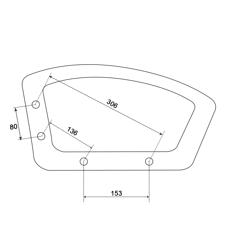 Подлакътник за офис стол 6075 – десен