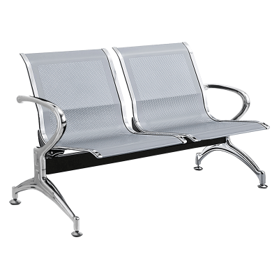 Посетителска пейка с 2 места Carmen CR-1030-2 - сребърна