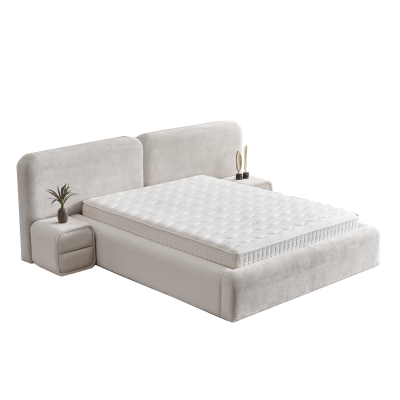 Тапицирана спалня с матрак MYKONOS 180 х 200 - перла SY