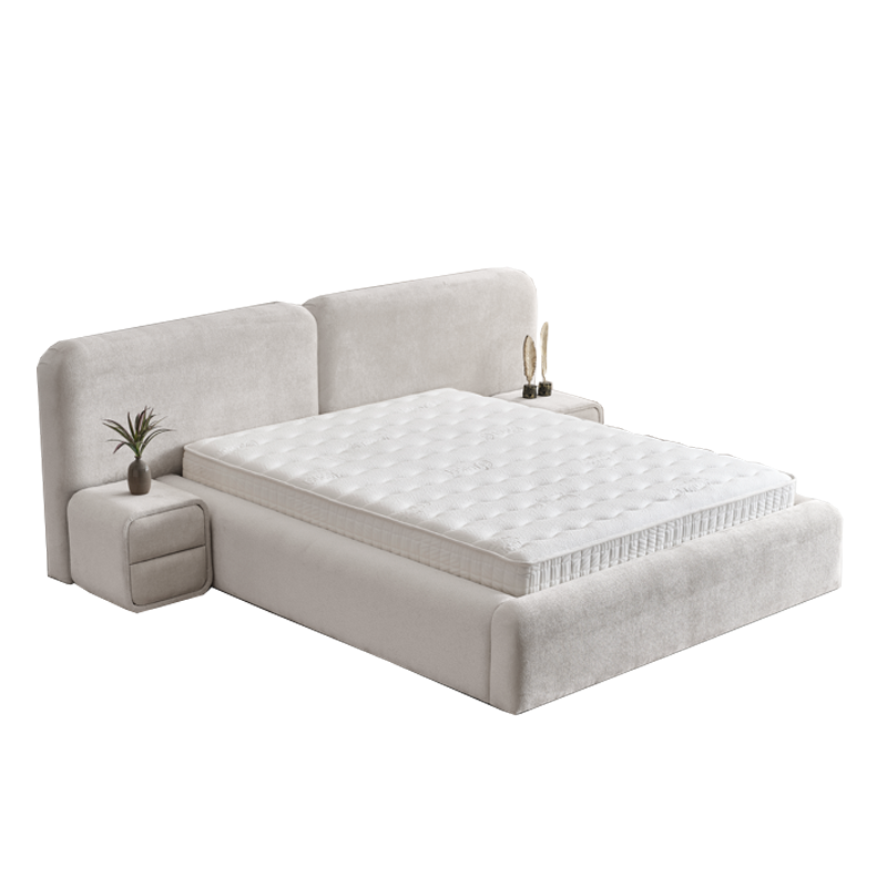 Тапицирана спалня с матрак MYKONOS 180 х 200 – перла SY