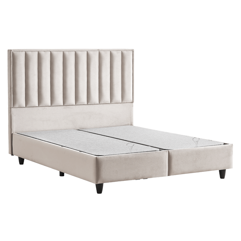 Тапицирана спалня с матрак PERRY LUX 160 x 200 – крем 01