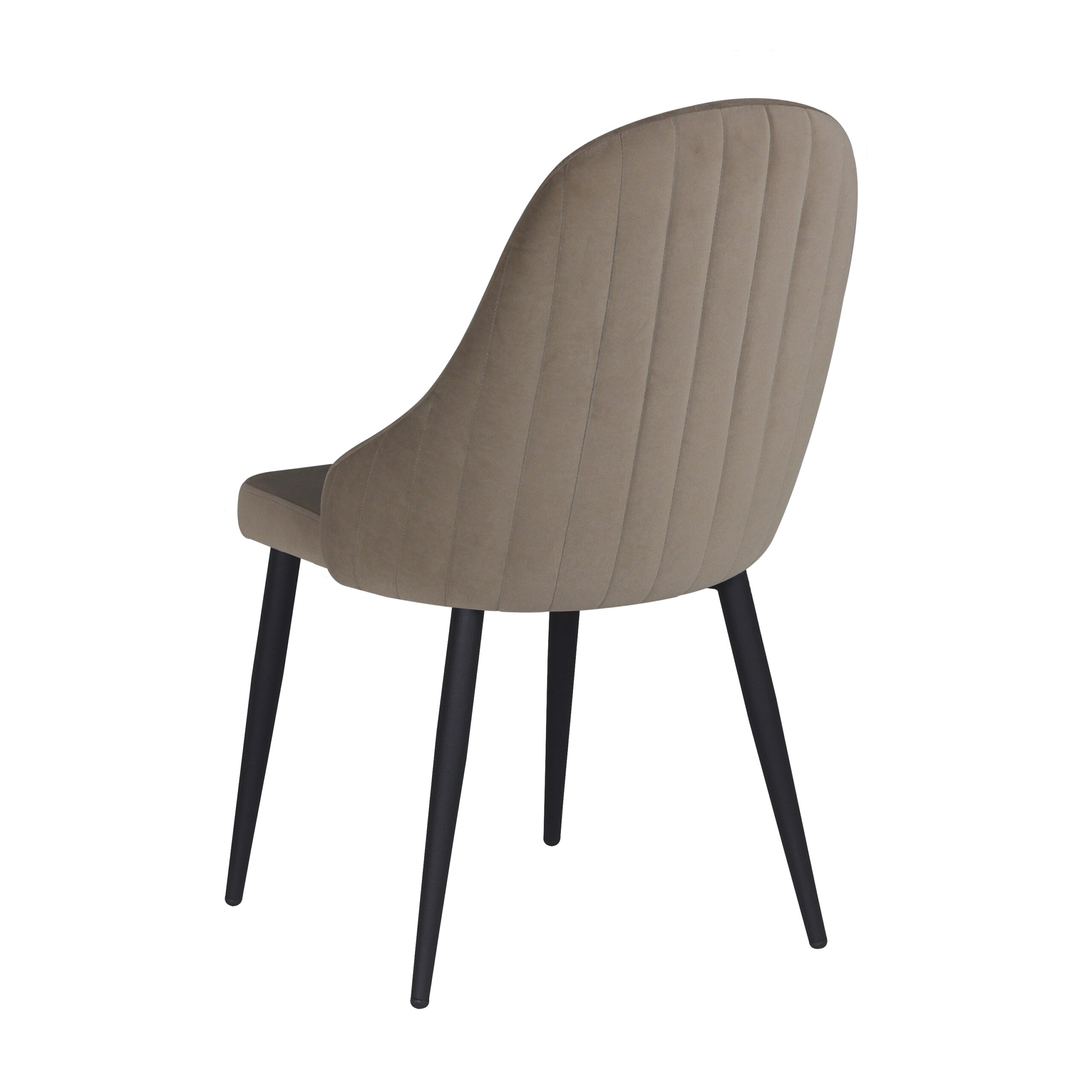 Трапезен стол REMIS св.кафяво/черно-2бр/КАШОН