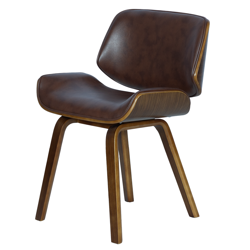 Трапезен стол Carmen 9976 – орех-искрящо кафяв