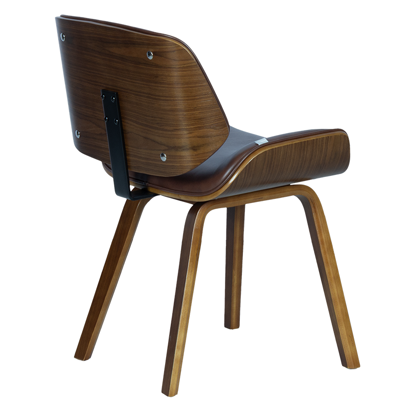 Трапезен стол Carmen 9976 – орех-искрящо кафяв