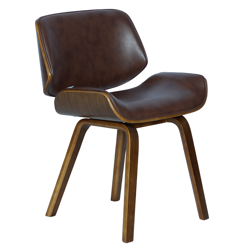 Трапезен стол Carmen 9976 – орех-искрящо кафяв