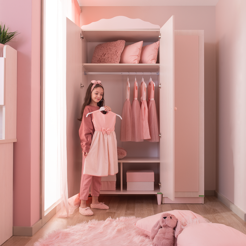 Трикрилен детски гардероб POLLINA