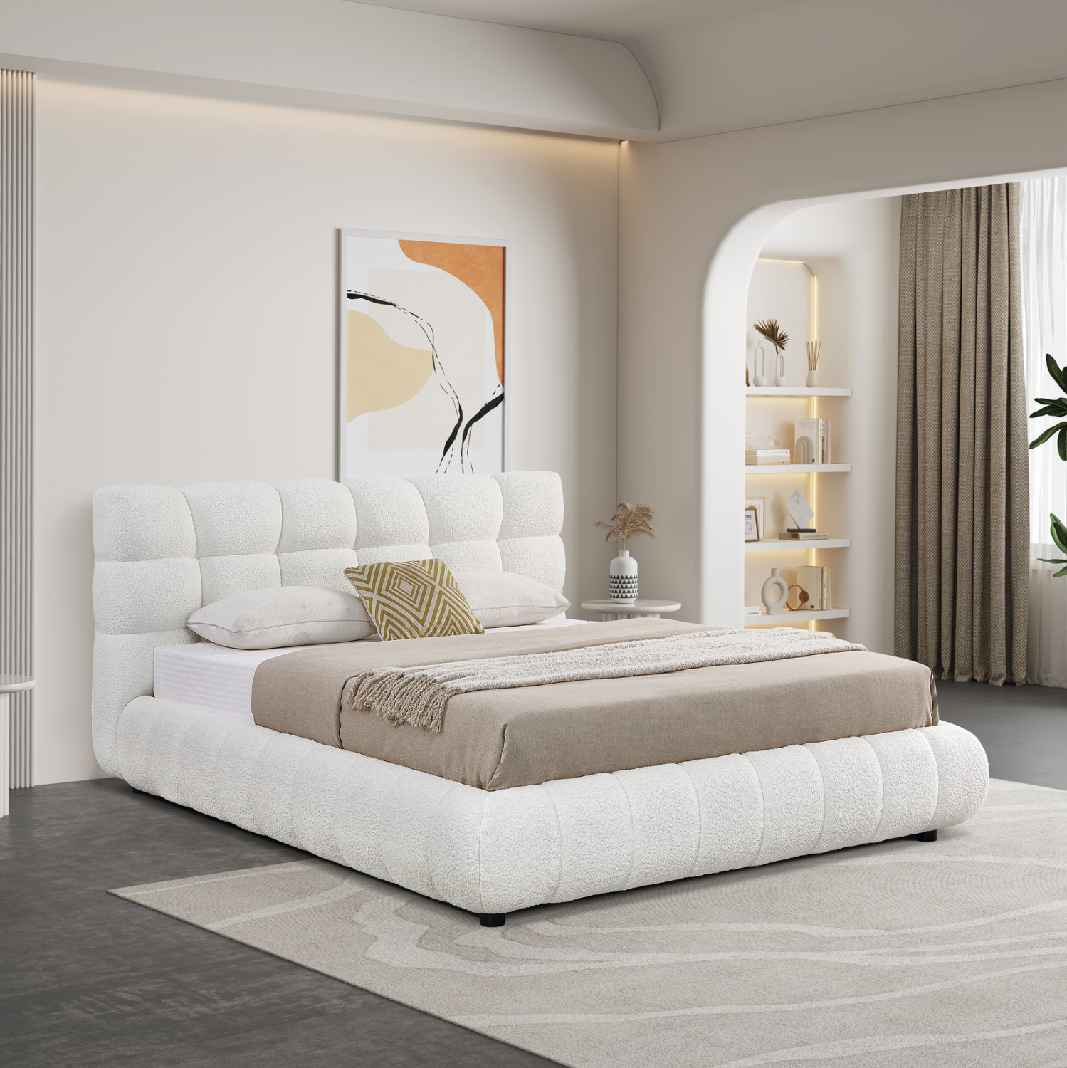 Стол букле – сив цвят