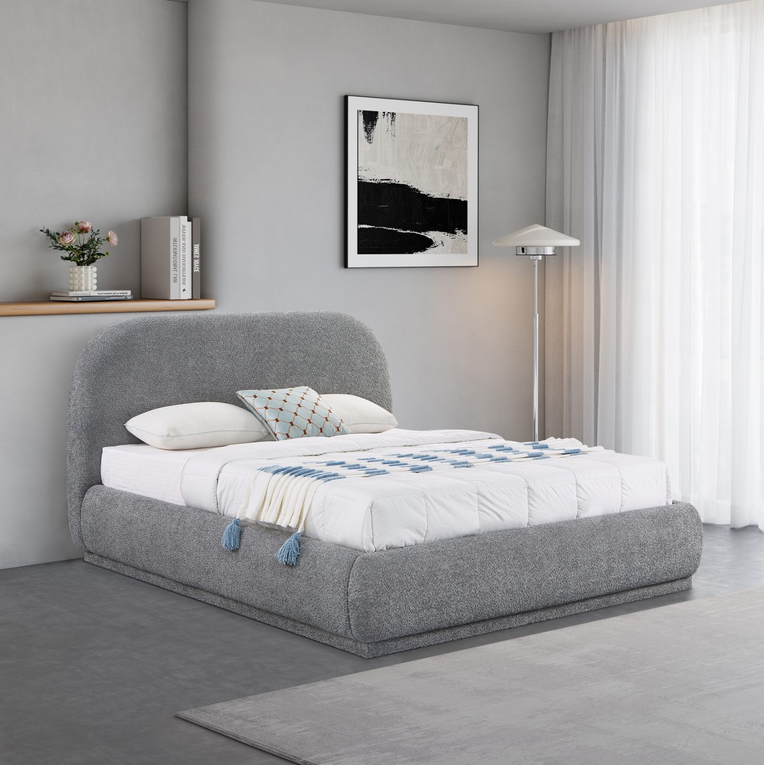 Стол букле – цвят крем